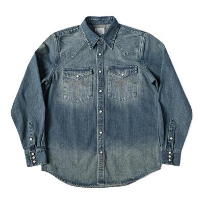 NONSTOCK怀旧洗水西部牛仔衬衫