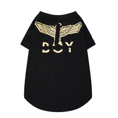 GENTRYPET美式复古字母印花T恤狗狗春夏潮流服装纯棉博美泰迪通用