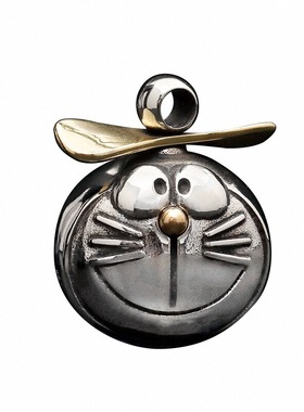 哆啦A梦吊坠叮当猫竹蜻蜓项链挂件挂坠男女同款日常时尚百搭潮款