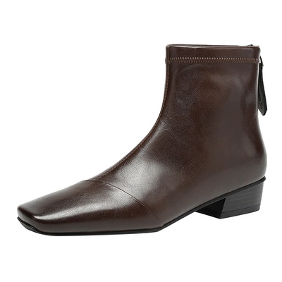 短靴女款黑色瘦瘦靴子