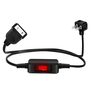 CCC电源延长线转换器家用二插头国标大功率过载保护开关超薄插座