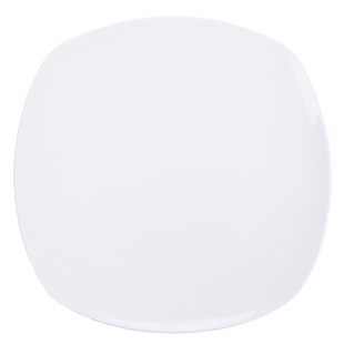 景德镇盘子菜盘套装家用纯白色骨瓷方形碟子炒菜盘子陶瓷平盘日式