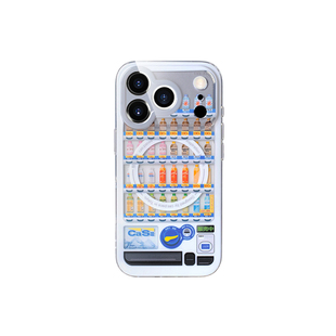 壳空间原创设计自动贩卖机适用苹果17/15promax16plus磁吸手机壳iPhone14新款防摔13小众带挂绳全包高级感