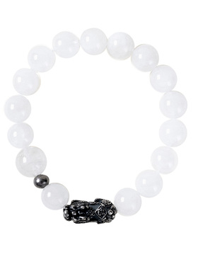 【金运增贵】白幽灵貔貅手串范李李五行缺金者招贵人吉祥手链