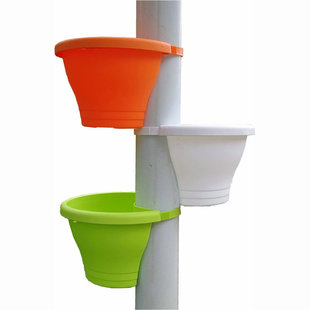 创意管道花盆捆绑式排水管壁挂盆下水管吊盆圆管悬挂式挂壁吊篮盆