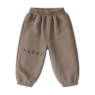 右欧女童春秋季套装新款多巴胺男童卫衣裤子两件套儿童秋装衣服