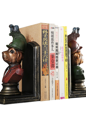 摆设将军狗书动物树脂工艺品摆件