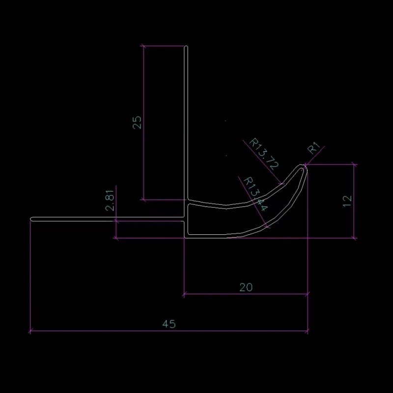 铝合金大鹰嘴滴水线条建筑外墙引流条屋檐上下檐口防流止水条