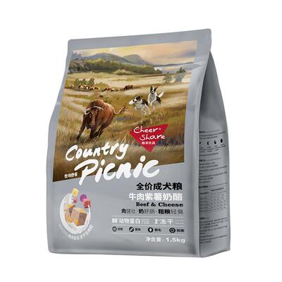 畅享优品添加羊奶粉成犬冻干狗粮
