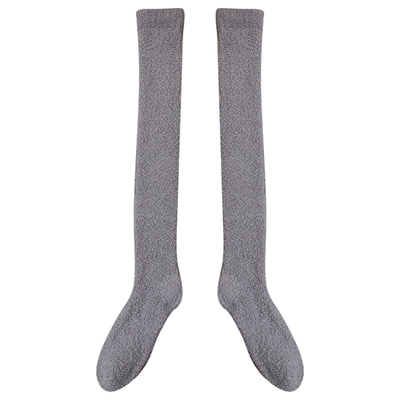 长筒保暖珊瑚绒加厚过膝袜