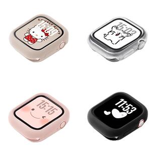 美派适用苹果手表S10保护壳iwatchs11硅胶保护套applewatch10女款9半包8软壳7透明智能SE3防摔边框ultra3全包
