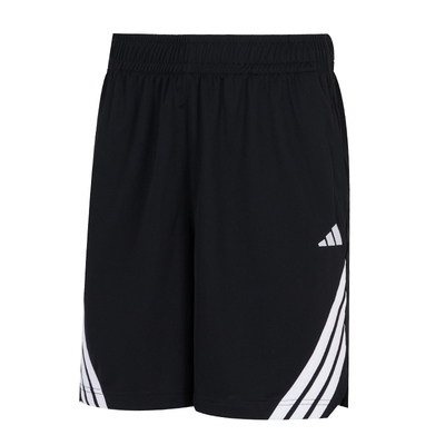 阿迪达斯针织短裤男2025夏季新款训练运动裤宽松健身五分裤JI7576