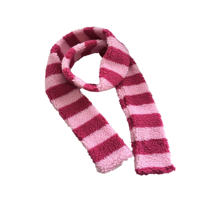 ins撞色羊羔毛少女可爱儿童