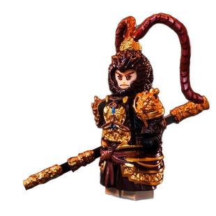 第三方孙悟空积木人仔金箍棒适用于乐高哪吒益智男孩拼装玩具模型