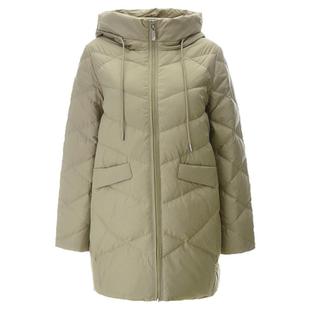 2025年冬Outlets正品 高端ZG系列韩版宽松长款白鸭绒防寒羽绒服女