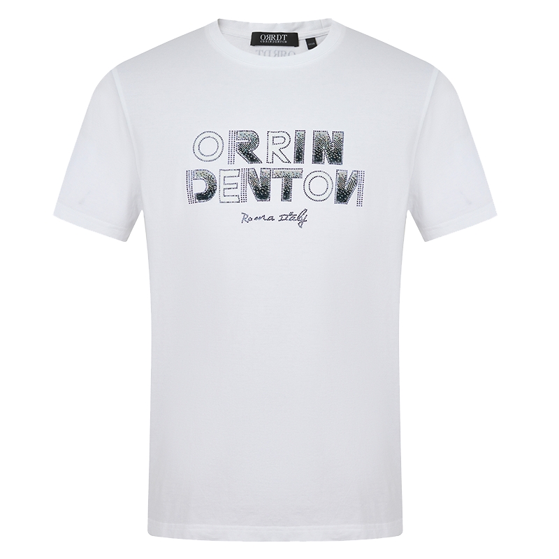 ORRDT澳林丹顿男装春季新款透气字母图案短袖圆领T恤