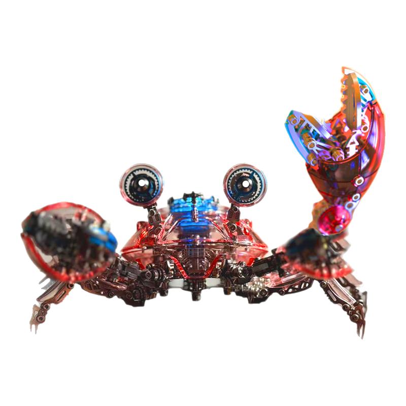 3d立体龙零机械螃蟹金属拼装模型潮玩摆件创意diy手工拼图礼物男