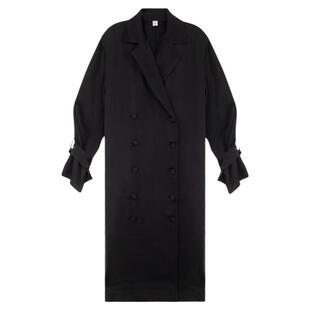 TOTEME 新款女士纯色时尚双排扣长款风衣银泰百货精品 301574