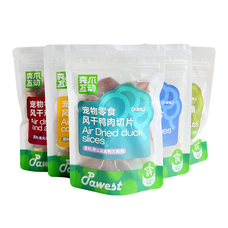 森爪互動風(fēng)干零食鴨肉雞胸狗狗磨牙小棒貓咪凍干鴨肉雞肉蘋果訓(xùn)犬
