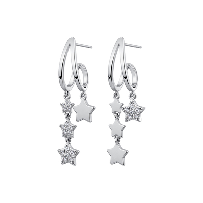 五角星星流苏耳钉女耳环秋冬耳饰