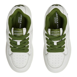 张哲旭同款ARTICLE NO.橄榄绿汉堡鞋厚底复古休闲鞋子男女同款