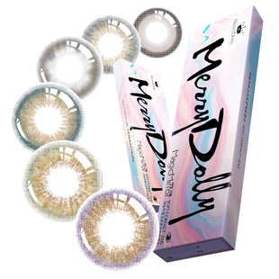 MerryDolly硅水凝胶美瞳日抛30片大小直径彩色隐形眼镜部分临期