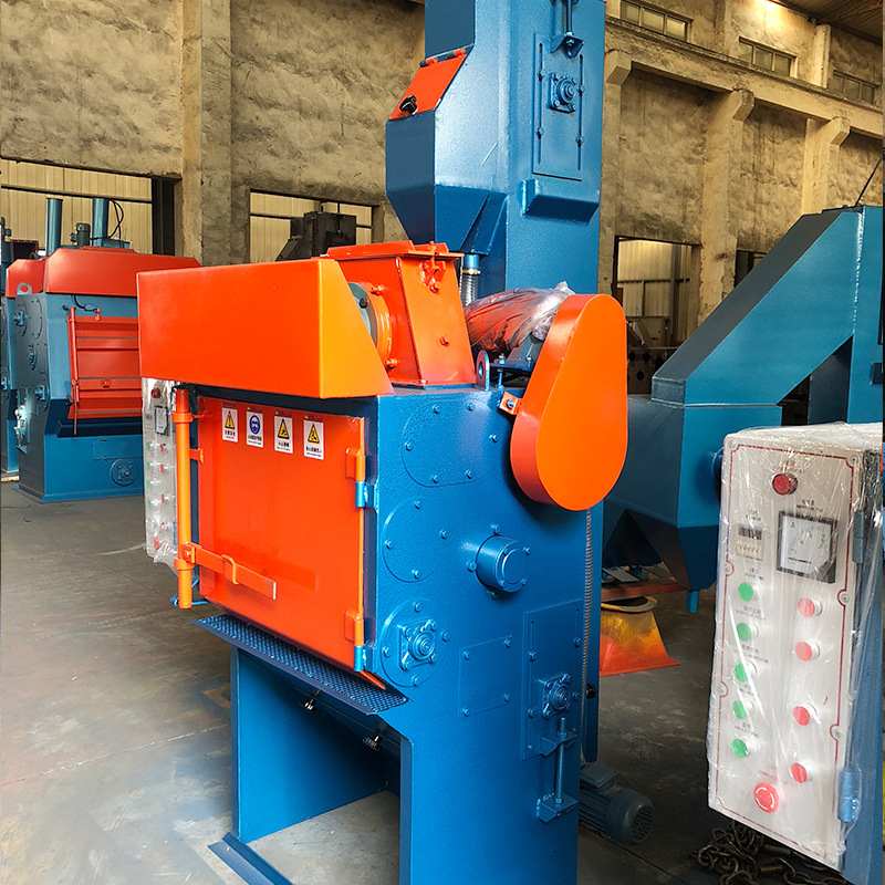 英达现货供应履带式抛丸机Q324小型压铸件全自动小型抛丸机