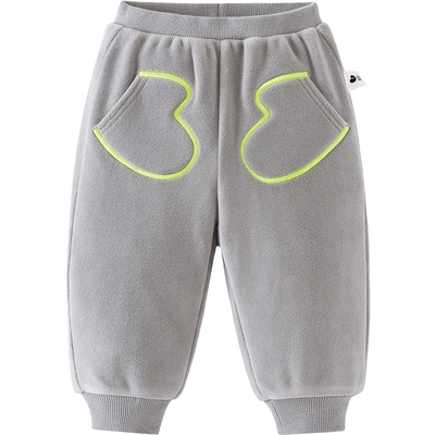 迷你巴拉巴拉儿童保暖双面绒长裤