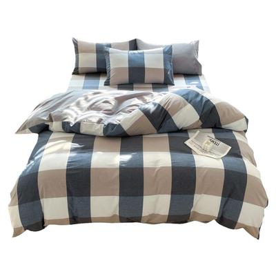 无印良品全棉水洗棉被套单件纯棉