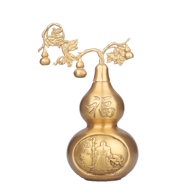 黄铜福寿双全葫芦长辈祝寿礼品