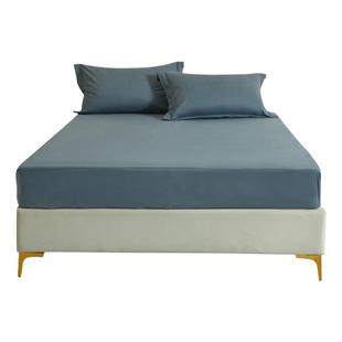 A类100全棉磨毛纯棉床笠罩单件长绒棉床垫全棉床单防滑固定可定制