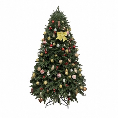 老丈人圣诞树纯PE出厂自带灯