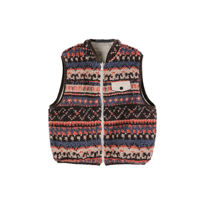 女童摇粒绒马甲儿童外套双面穿