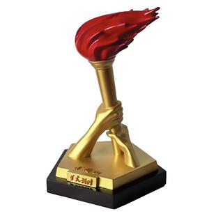 星星之火可以燎原红色火炬火把星火相传井冈山亮灯桌面雕塑摆件