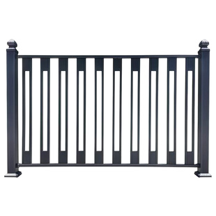 新中式户外铝合金庭院围栏别墅小区院墙栅栏铝艺护栏阳台隔离栏杆