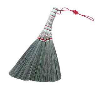 精编版芒草节日挂件小扫把簸箕套装桌面笤帚软毛车用刷子键盘扫帚