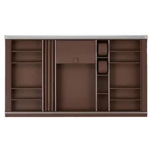 悍高BV葆蝶衣柜拉篮深咖皮革篮首饰内衣篮裤架旋转衣物架定制衣杆