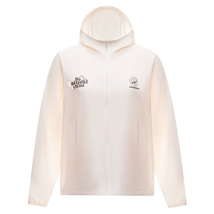 熊猫原纱防晒衣外套女款2026春夏薄款透气户外防晒黑连帽防晒服