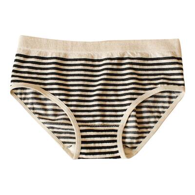 条纹少女纯棉三角内裤女