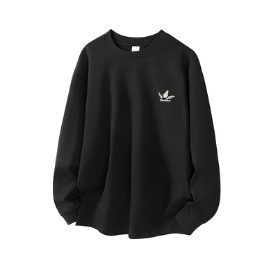 【美式重磅纯棉印花长袖T恤男】