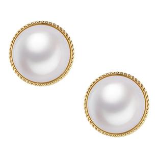 【张静初同款】RC Retro Chic意大利复古时尚首饰 女王贝珠耳钉