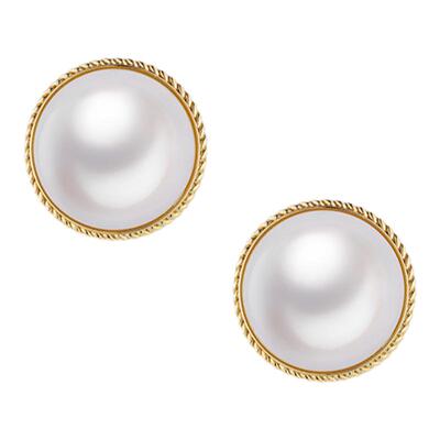 RetroChic女王贝珠耳钉