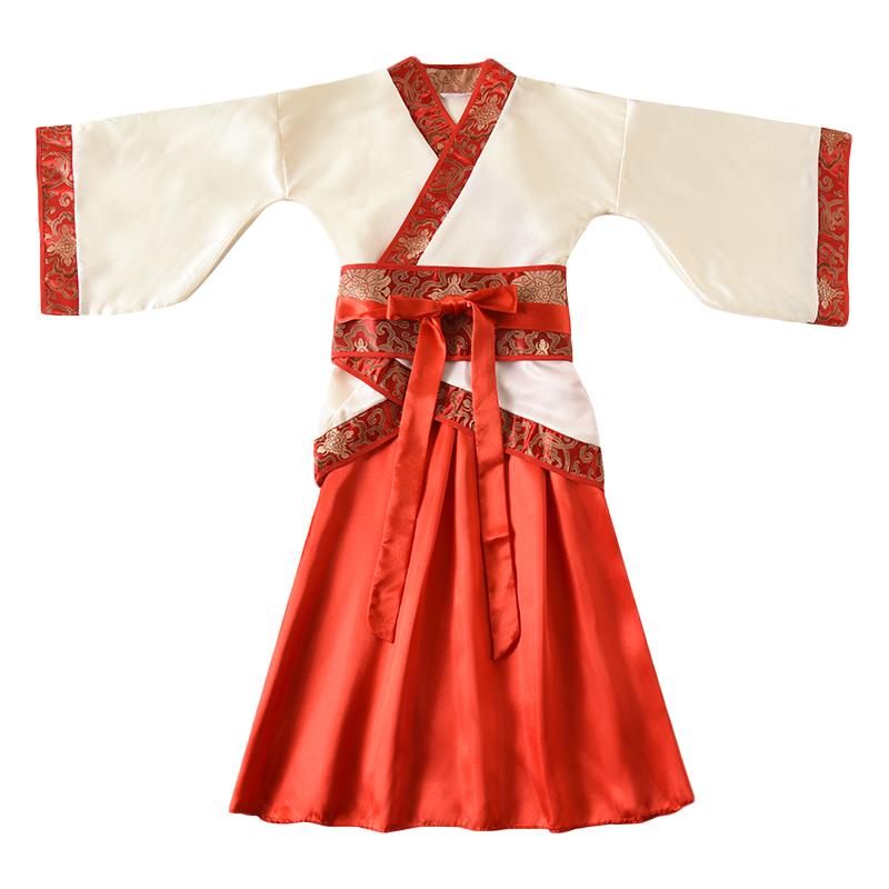 兒童國學漢服開筆禮小學生古裝朗誦三字經(jīng)男女書童弟子規(guī)演出服裝