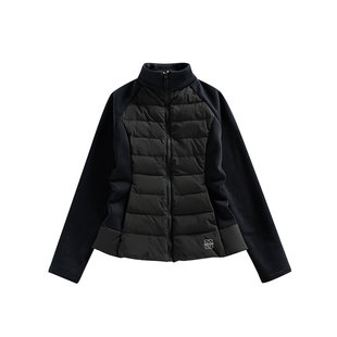 SMILE DDD排骨羽绒服拼接90白鸭绒立领收腰通勤修身保暖内胆外套