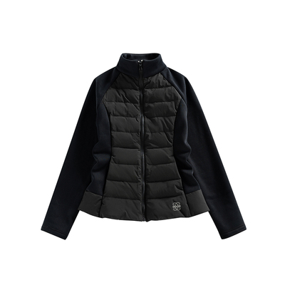 SMILE DDD排骨羽绒服拼接90白鸭绒立领收腰通勤修身保暖内胆外套