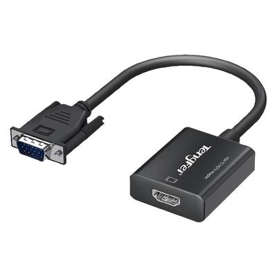 VGA转hdmi转换头笔记本电脑连显示器线器带音频公转母转高清接口