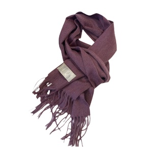 高阶色Cashmere纯山羊绒纯色围巾女羊绒围脖高端冬季保暖百搭披肩