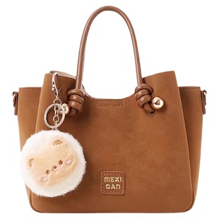 稻草人女包2026新款时尚单肩包复古托特包百搭女士手提斜挎包正品