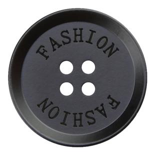 树脂刻字扣子男女衣服大衣毛衣开衫高端精致纽扣黑色西装钮扣配件