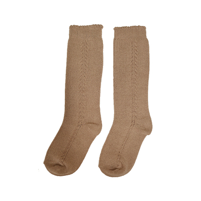 NU恩幼童装原创法式镂空提花中筒